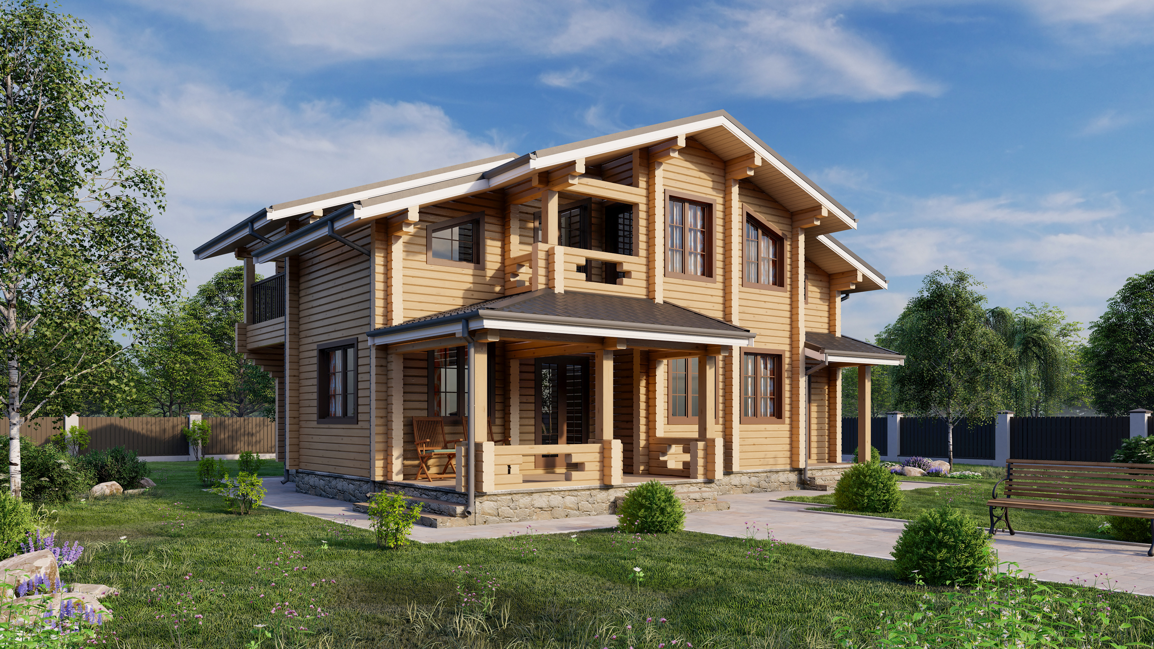 Дом из клееного бруса VZ-383